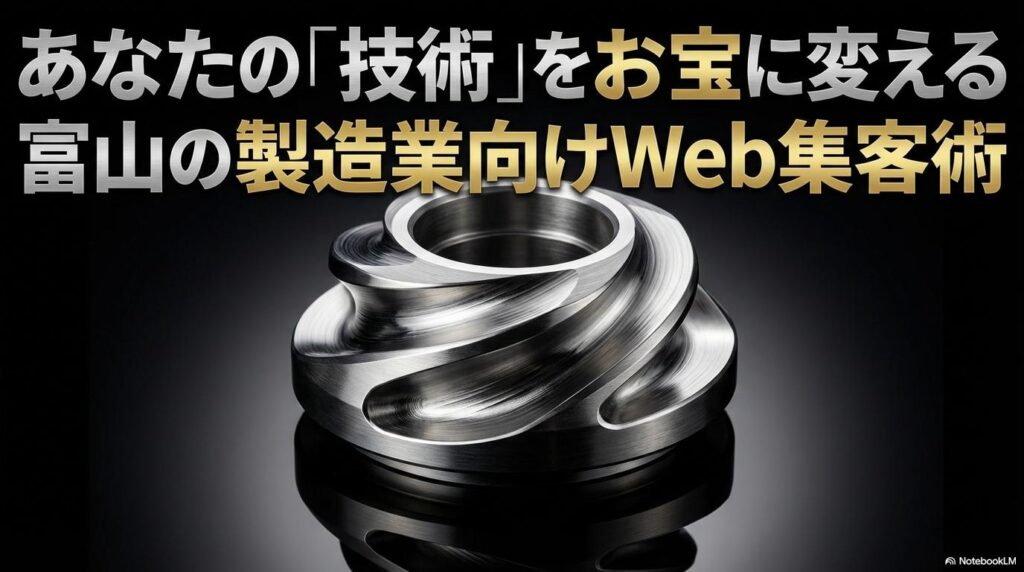 美しく加工された精密金属部品のマクロ写真。この記事のテーマである「富山 製造業 新規開拓」でアピールすべき自社の技術力を象徴する一枚。